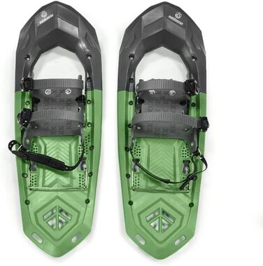 Снігоступи outdoorer SnowClimber M 25'' із підйомною п'ятою та кріпленням, для активних прогулянок, зелені