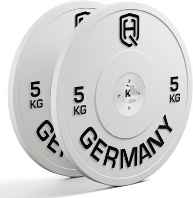 Комплект змагальних бамперних дисків HQ Germany 50 мм, 5–25 кг, сертифіковані IWF, REACH, для штанги
