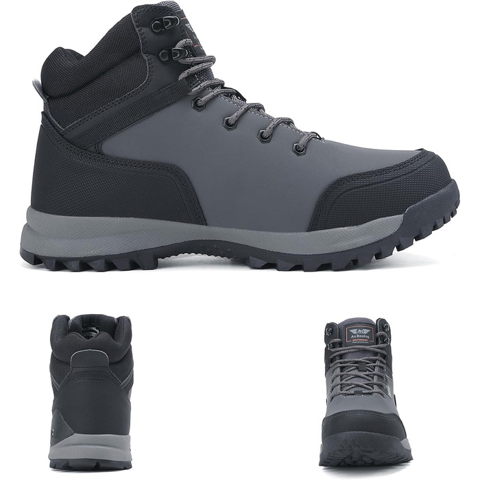 Черевики зимові чоловічі ARRIGO BELLO - зимові чоботи, чоботи для снігу, теплі, утеплені, робочі, для роботи, для хайкінгу, розміри 41-46 (Сірий3372, 43 EU)