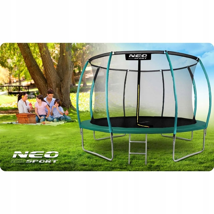 Садовий батут Neo-Sport 14ft/435см з внутрішньою захисною сіткою