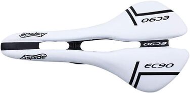 Сідло велосипедне комфортне з нейлону для MTB, шосейного та гірського велосипеда - біле