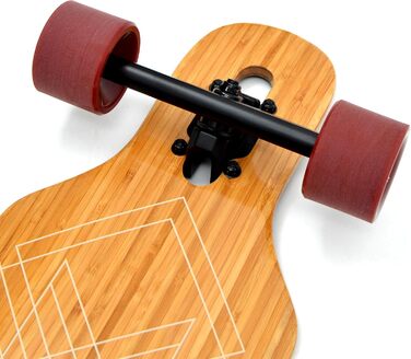 Лонгборд Apollo Bali Powerslide, бамбук і скловолокно, ABEC 9, Flex 2, для підлітків та дорослих, професійний круїзер
