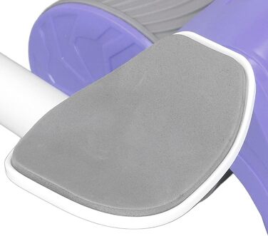 Автоматичний відскокучий ролик для пресу Asixxsix з підтримкою ліктів, ролик для пресу з автоматичним відскоком, фітнес-тренажер для пресу з наколінниками (фіолетовий)