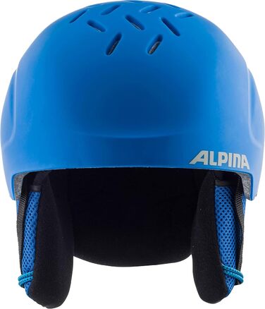 ALPINA PIZI дитячий лижний шолом, легкий, ударостійкий, знімні вушні подушки, 51-55 см, синій матовий