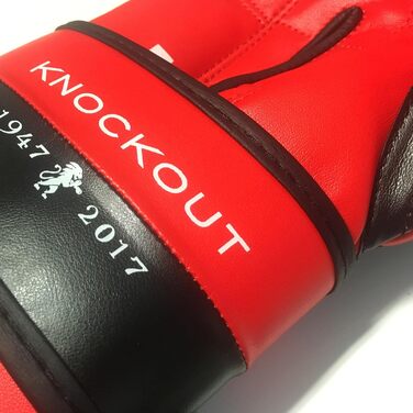 Боксерські рукавиці Leone 1947 Knockout червоні 14 унцій – професійні для тренувань та спарингів