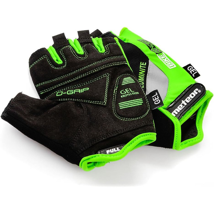 Рукавички для гірського велосипеда Meteor Radhandschuhe Gel GX31 Green - чоловічі, жіночі, дитячі, для даунхілу та хайкінгу