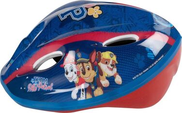 Дитячий велосипедний шолом TataWay Paw Patrol, регульований, пластик, синій, 52-56 см, з кліпсою