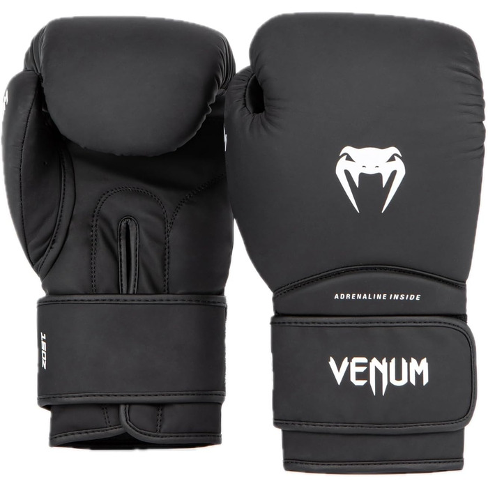Венеум Контендер Боксерські рукавички чорно-білі 10 Oz Contender 1.5
