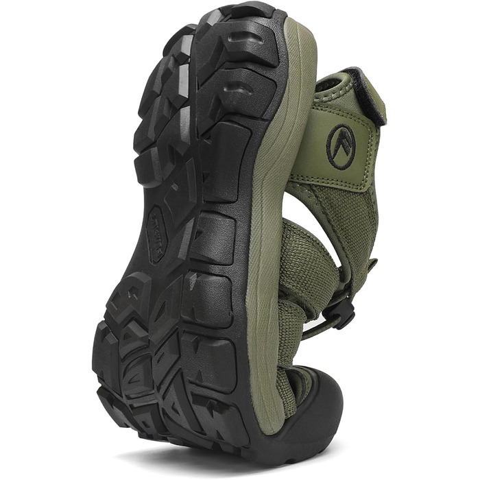 Чоловічі сандалі FLARUT літні трекінгові спортивні закритим носком, зелені 43 EU