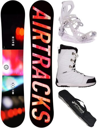 Жіночий сноуборд-комплект Airtracks Lights Rocker 144 см з кріпленнями Master W Fastec, черевиками Star W 41 та сумкою