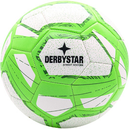 Футбольний м'яч Derbystar Street Soccer, розмір 5, для вулиці, біло-зелений, яскраві кольори