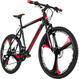 Гірський велосипед KS Cycling Hardtail 26'' Sharp, чорний-червоний