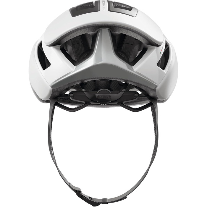 ABUS Шолом для шосейної їзди Gamechanger 2.0 - Аерошолом преміум-класу, білий (polar white), розмір L (57-61 см)