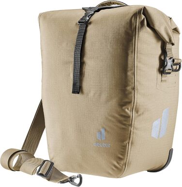Велосипедна водонепроникна сумка на багажник Deuter Weybridge 25+5 л, бежевого кольору