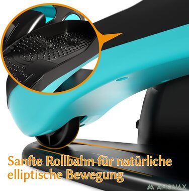 Електричний еліптичний тренажер Amonax, міні крос-тренажер для дому, сидячий велотренажер для людей похилого віку, кардіо тренажер під стіл, сидячий велотренажер з масажем ніг, універсальний розмір