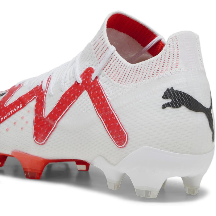 Жіночі футбольні бутси PUMA Future Ultimate FG/AG, 36, білий, чорний, червоний (Fire Orchid Red)