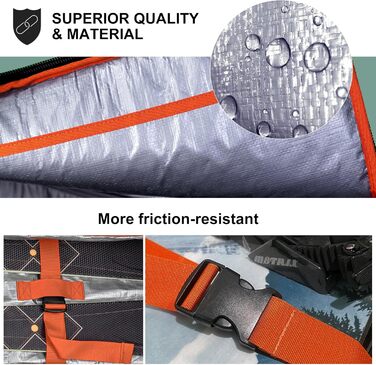 Сумка для гірськолижного спорядження Unigear Skitasche, чорна, 175 см