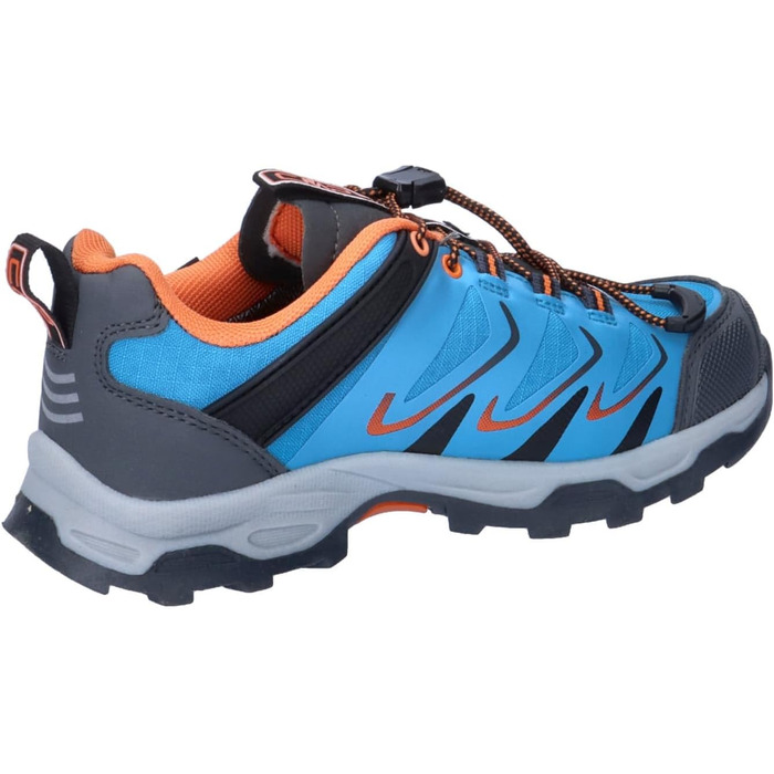 Дитячі водонепроникні черевики CMP Byne Low WP для прогулянок, антрацит, кислотно-зелений (30 EU, синій Reef)