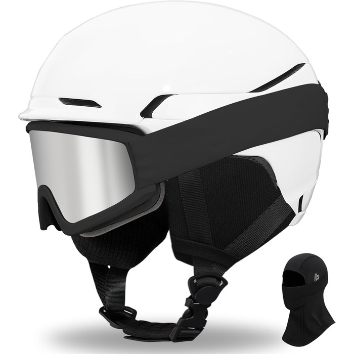 Шкільний комплект: сноубордний шолом з маскою та окулярами DXH811, унісекс, знімні навушники, регульований, для сноубордингу та катання на лижах