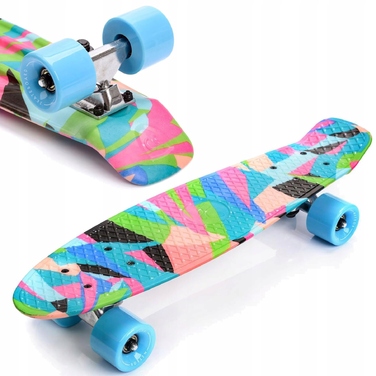 Скейтборд Meteor Multikolor, багатокольоровий, 56x15 см