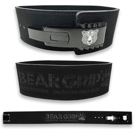 Пояс для пауерліфтингу BEAR GRIP Power Belt Elite Edition, преміум, подвійна застібка