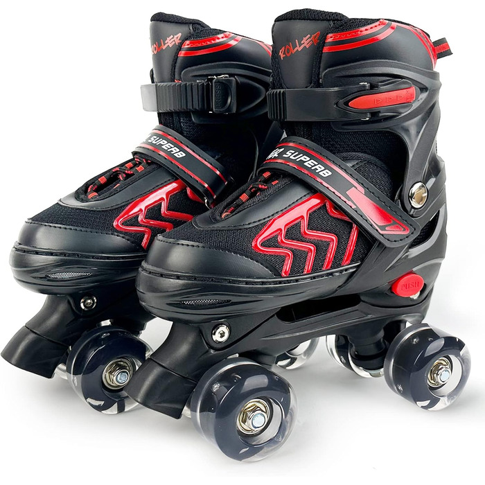 Ролики для дітей: регульовані ролики з LED, з сумкою для зберігання, для хлопчиків та дівчаток, для початківців