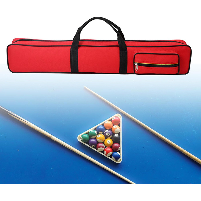 Стенд для більярдного кия Rockible з чохлом, захист від подряпин, червоний