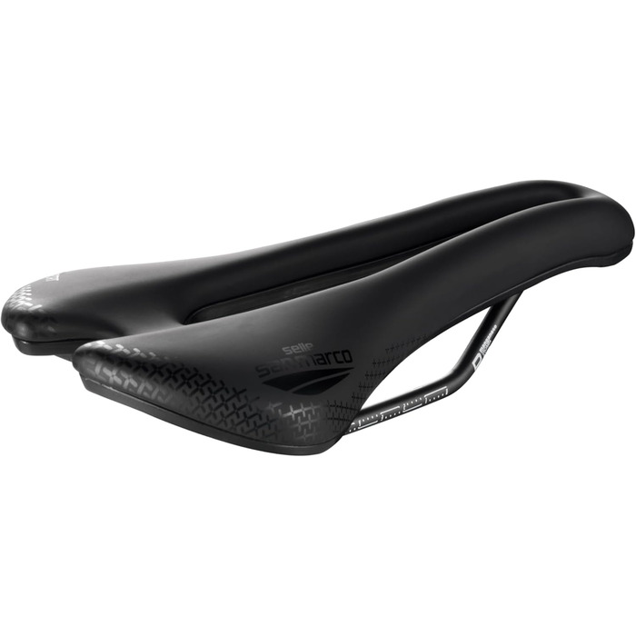 Велосипедне сідло Selle San Marco Aspide Short O-fit Dynamic, чорне, унісекс, для дорослих