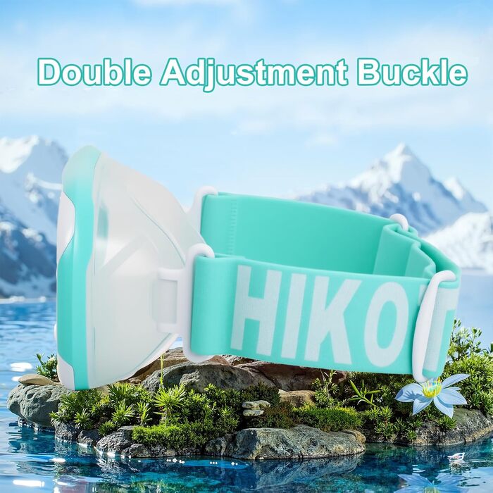 Дитяча маска для снорклінгу Kinder з трубкою, 180° панорама, проти запотівання, для дітей 4-16 років (Блакитна)