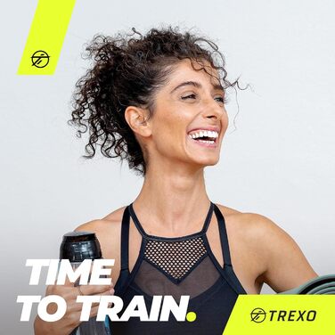 Аеробний степ-платформа TREXO для фітнесу, кардіо та домашніх тренувань, регульована висота 10/15/20 см, навантаження до 250 кг, 109x41 см, рожевий/оранжевий/сірий/зелений/фіолетовий