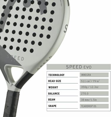 Плече HEAD EVO Speed 226405 - серія ракет для падел-тенісу