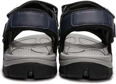 Чоловічі сандалії HEVA Leder Outdoor Sport Trekking Wander (44 EU, Nebel Blau)