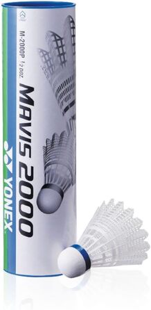 М'ячі для бадмінтону YONEX Mavis 2000, трубка з 6 шт, середні, сині