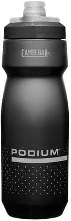 Фляга для води Camelbak Podium 24oz, 710 мл, чорна, з самозакривним носиком, без BPA/BPS/BPF, легко миється (2 шт.)