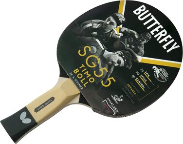 Настільний тенісний ракетка Butterfly Timo Boll SG55 для хобі та тренувань, ITTF сертифікований, анатомічна ручка smart.Grip, для досвідчених гравців