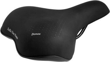 Сідло Selle San Remo Donau для міських та трекінгових велосипедів, чорне