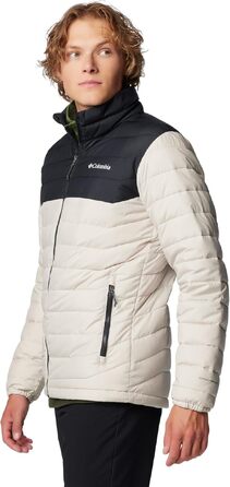 Чоловіча утеплена куртка Columbia Powder Lite II, темно-сіра/чорна (Dark Stone/Black), розмір XL