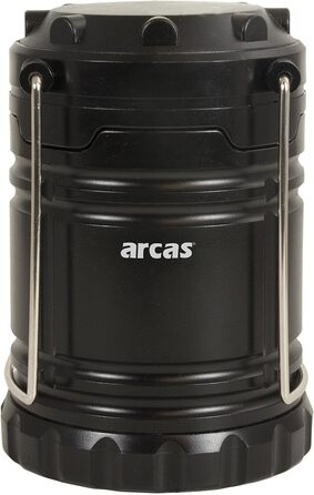 Ліхтар для кемпінгу Arcas 30720008 з 30 LED, мідний, з металевим гачком, 120 люмен, на батарейках, для кемпінгу, відпочинку на човні або вечірок у саду, 8.8 x 8.8 x 12.4 см