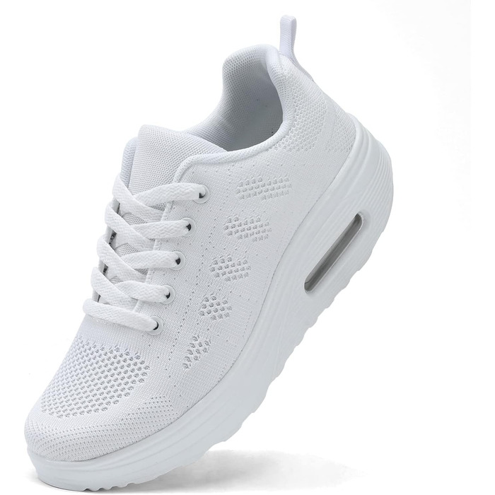 Жіночі бігові кросівки AHICO: легкі, дихаючі, для бігу та прогулянок (37 EU, білий)
