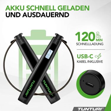 Скакалка Tunturi Smart Springseil - регульована довжина, зручні ручки, для дітей та дорослих