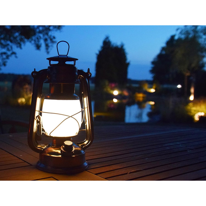 Ліхтар кемпінговий LED ChiliTec 23 см, регулювання яскравості, вінтажний дизайн, мідь