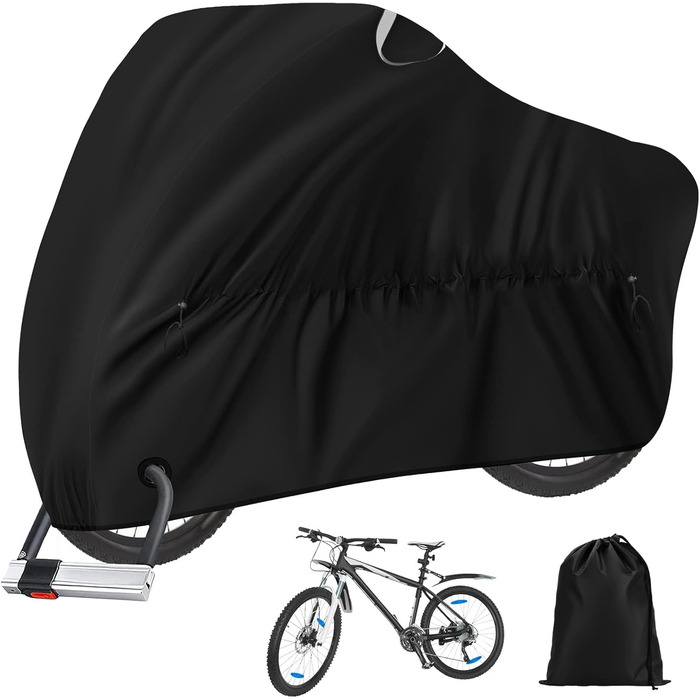 Водонепроникний чохол для велосипеда 200x110x90 см з оксфордської тканини 210D, міцний, з високим захистом від УФ-променів