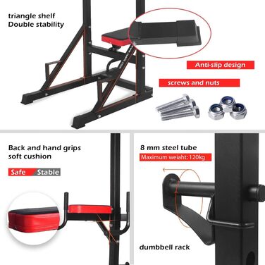 ISE Kraftturm Power Town - багатофункціональний турнік для дому SY-4006, до 120 кг