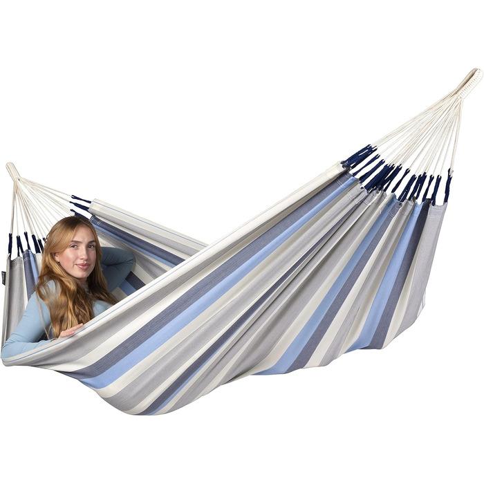 Гамак La Siesta Brisa Класичний одинарний, ручної роботи (Колумбія), 140 см, колір Sea Salt