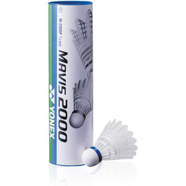 М'ячі для бадмінтону YONEX Mavis 2000, трубка з 6 шт, середні, сині