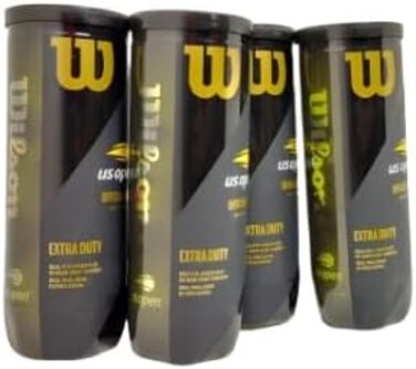 Тенісні м'ячі Wilson US Open X Duty, жовті, 4×3 шт.