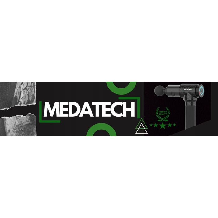 Перкусійний масажер Medatech Massage Gun M10 — масажний пістолет для спини, стоп та всього тіла