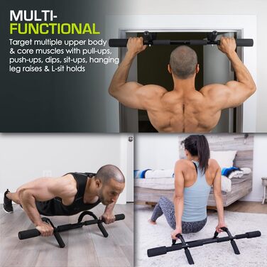 Турнік ProsourceFit Multi-Grip Lite для дверей і стіни, складаний, для підтягувань