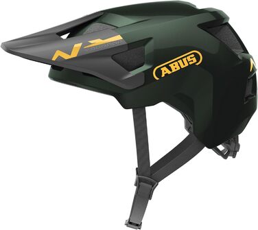 Дитячий велосипедний шолом ABUS YouDrop, зелений, розмір S (48-55 см), для дітей та підлітків, з отвором для хвостика