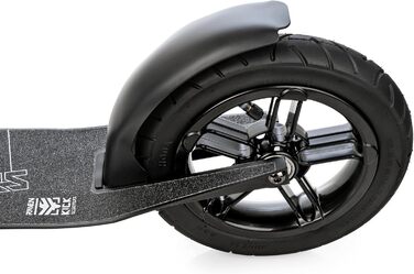 Скутер Raven Roller Cityroller Kickroller Snug AIR з повітряними колесами, дзвіночком та тримачем для пляшки (200 мм, Snug Black)